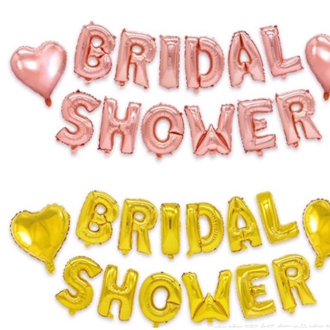 Paket balon bridal shower 2 hati