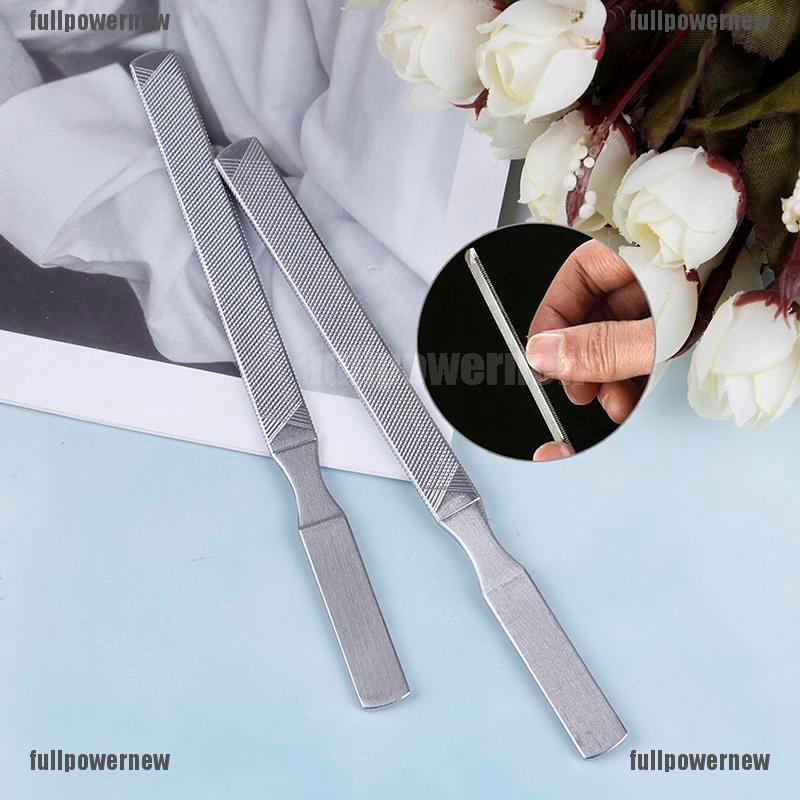 【COD】FLID Pengikir Kuku Dua Sisi Bahan Stainless Steel untuk Manicure