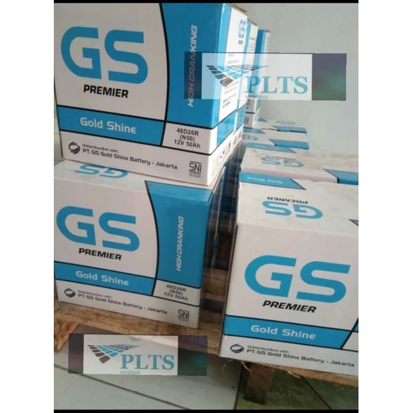 Aki Basah N50 GS premier basah 48D26R 12v 50ah