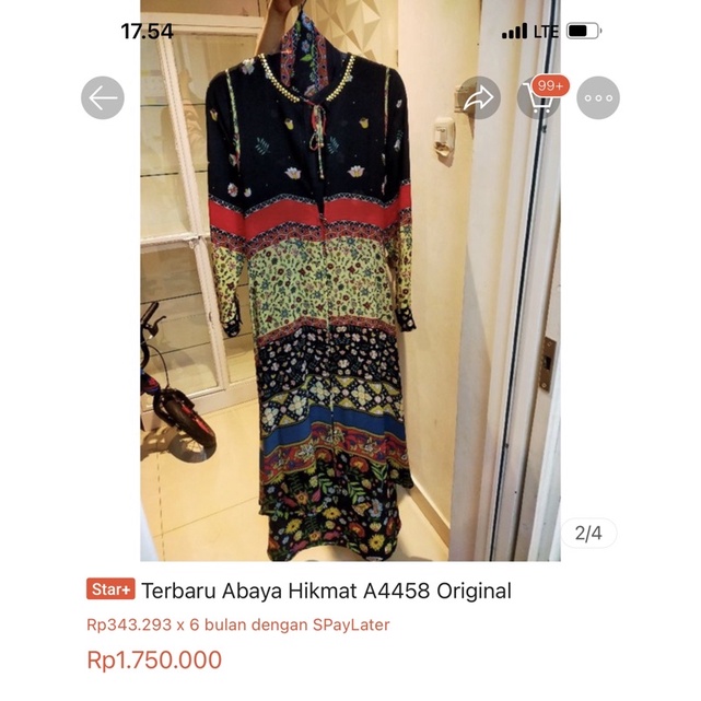 new abaya hikmat fashion size L #hikmatfashion #prelovedhikmat