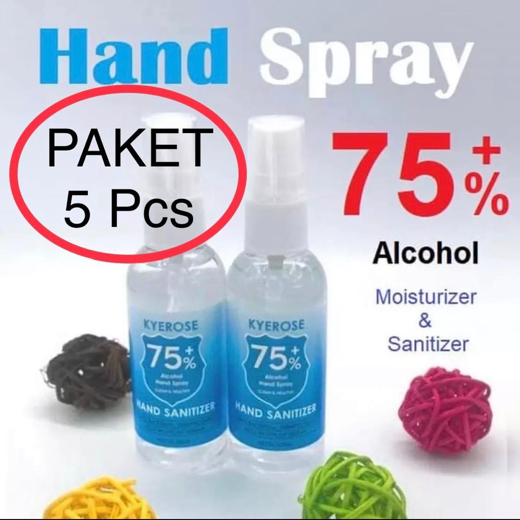 [PAKET 5 Pcs] Hand Spray Hand Gel Hand Sanitizer Cairan Cuci Tangan Higienis Alkohol