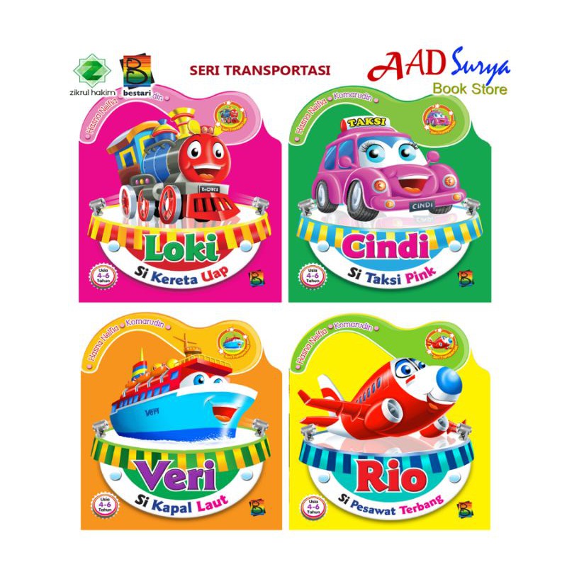 Jual Buku Cerita Anak Bergambar Seri Mengenal Alat Transportasi