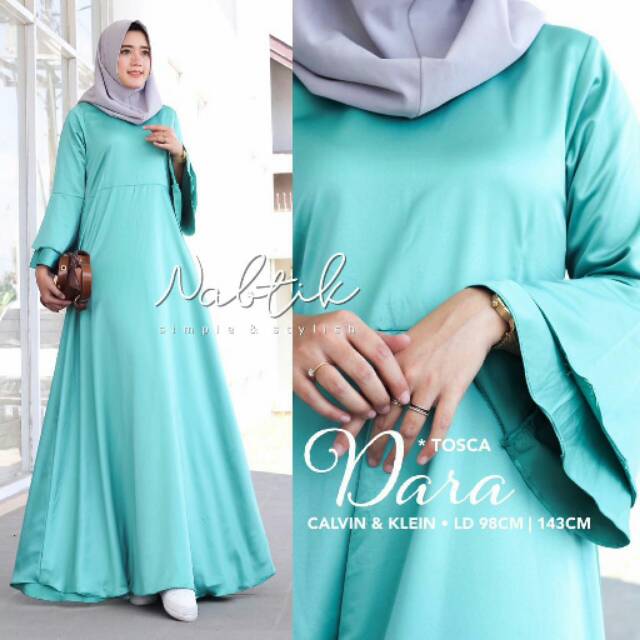 Dara maxy dress original Nabtik dress gamis polos simple