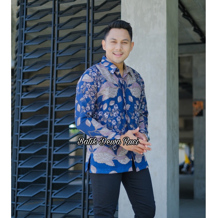 Kemeja Batik Pria Lengan Panjang GODONG MBAKO Full Furing Bahan Katun Halus High Quality