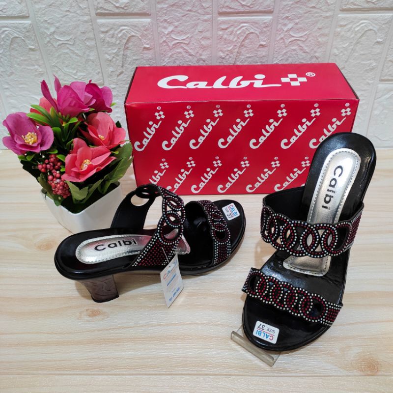 Heels Calbi | Sandal Heels Party | Tinggi Heels 7cm-6
