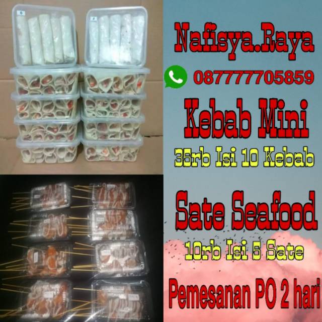

Kebab mini & sate seafood