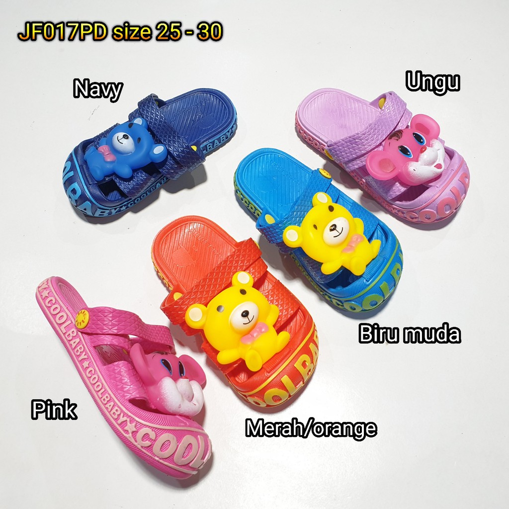 Jelly sandal tali anak karet sendal import jf017pd