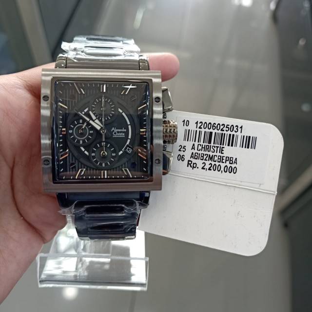 Ready Jam tangan Pria Alexandre Christie Ac 6182 mc black Original garansi 1 tahun resmi