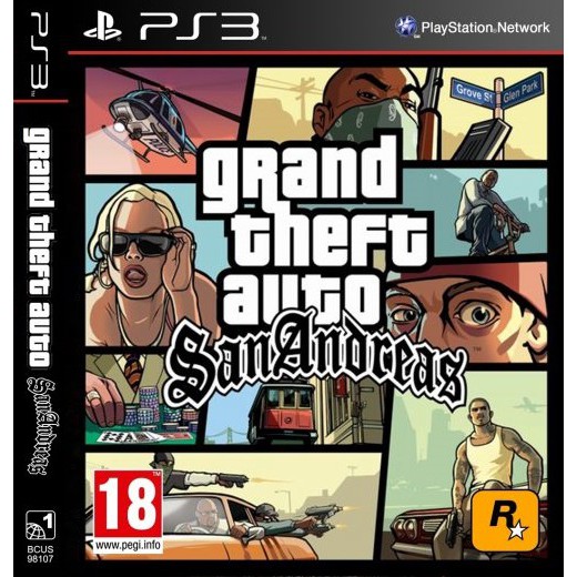 KASET GAME PS3 PKG GTA SAN ANDREAS