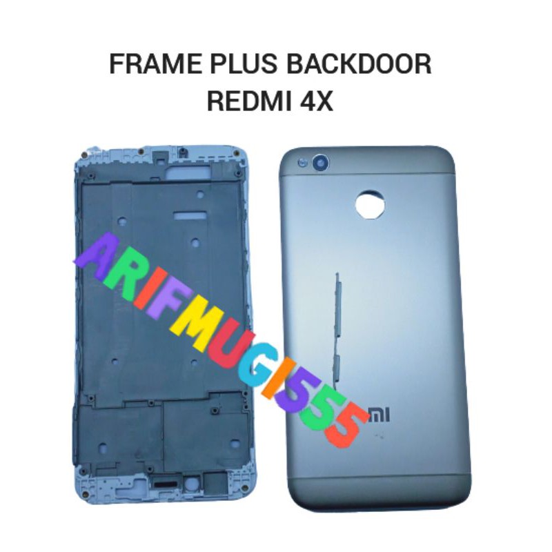 CASING KESING FULSET FRAME BACKDOOR XIAOMI REDMI 4X ORIGINAL