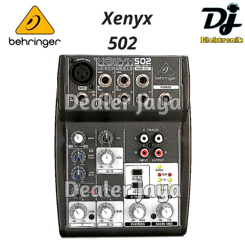 Mixer Analog Behringer Xenyx 502 - 5 channel