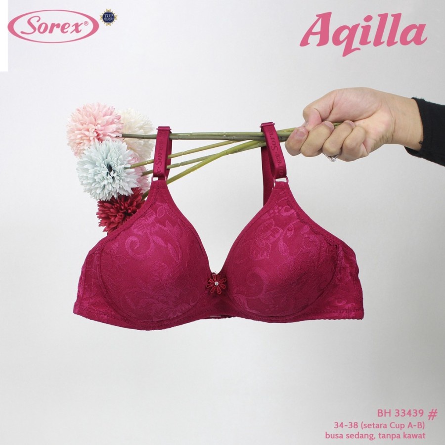 SOREX BRA 33458 33439 - BH WANITA MOTIF BATIK BUSA SEDANG TANPA KAWAT