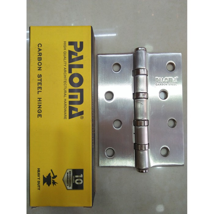 PALOMA BHP 542 BUTT HINGE ENGSEL PINTU CARBON STEEL 4&quot;X3&quot;X2MM 4BB SN