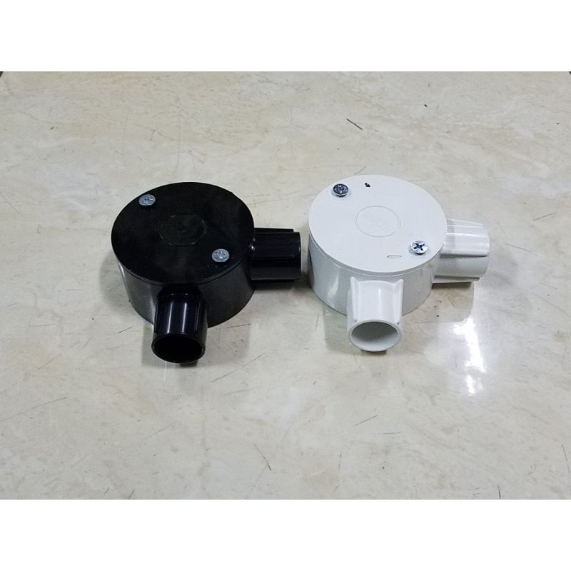 

Two Way Angle 20mm Boss / T Doos Siku 2 Arah Hitam - Putih Boss