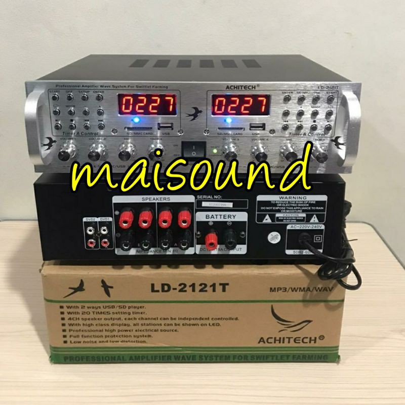 AMPLI WALET ACHITECH LD 2121T AMPLIFIER ACHITECH LD 2121T LD 2121 T 2 PLAYER TIMER