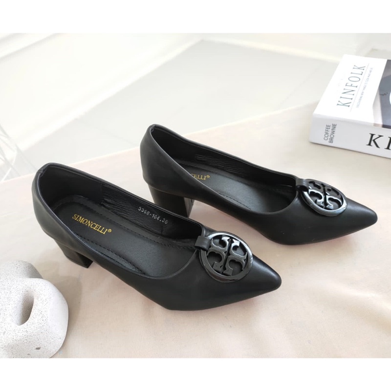 Chunky heels 5cm by Simoncelli TB import high quality fashion heels pump heels sepatu wanita hak tah