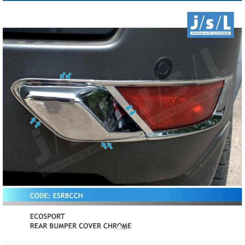 list bumper belakang Ecosport chrome / rear bumper cover chrome jsl