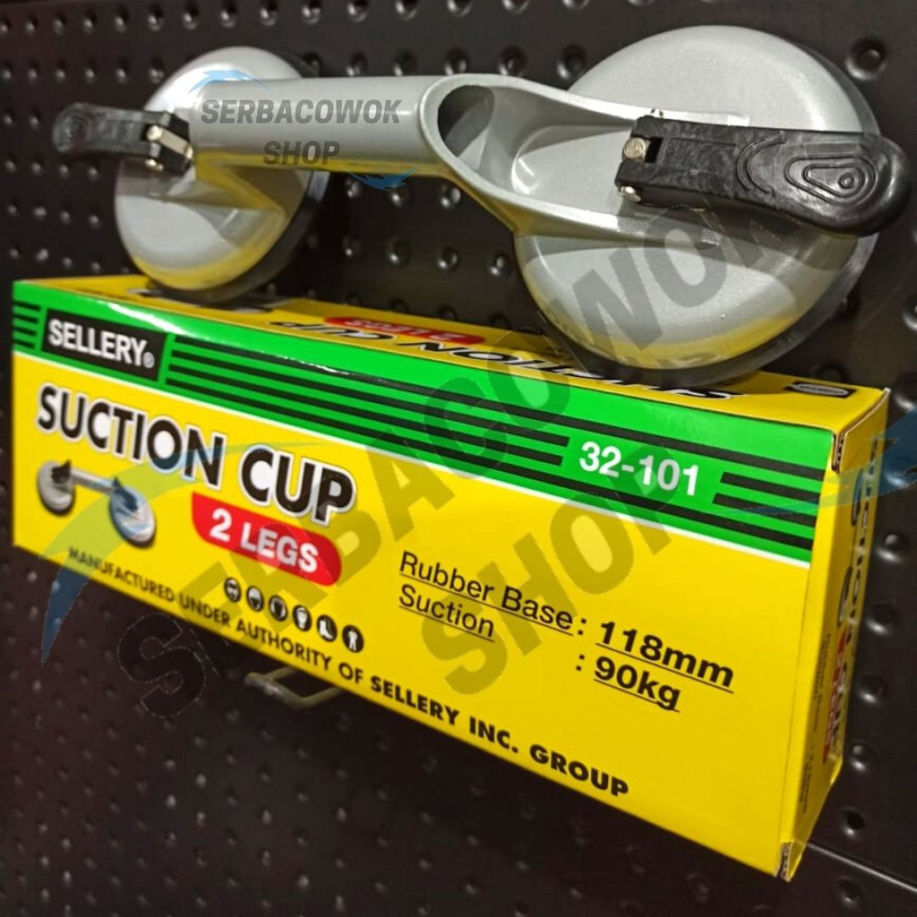 Sellery Kop Kaca kaki Dua Suction Cup 2 Leg kapasitas 90 Kg Termurah Berkualitas