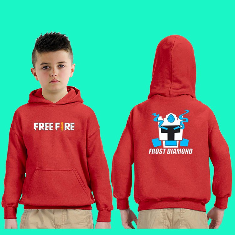 Jaket hoodie anak Free fire frost diamond baju hangat anak anak