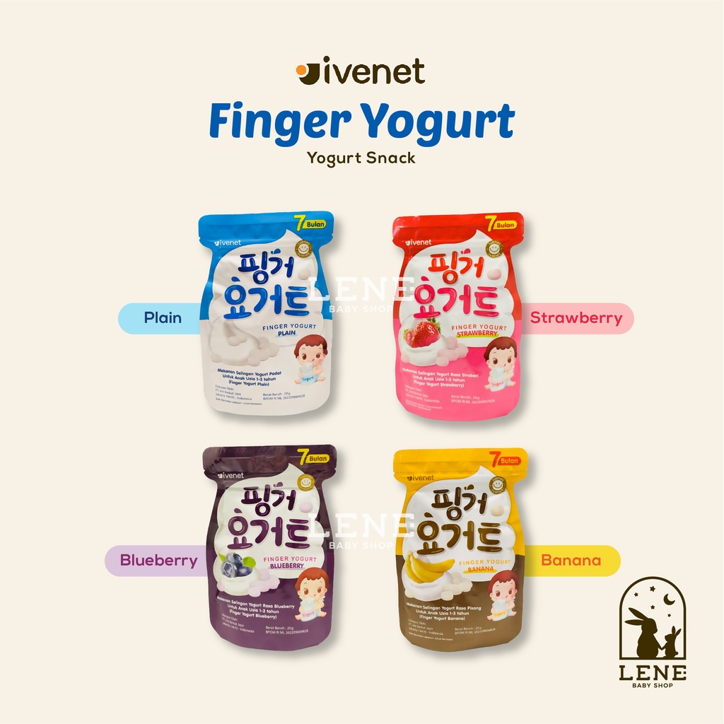 Ivenet Finger Yogurt - Snack Jajanan Cemilan Permen Bayi dan Anak