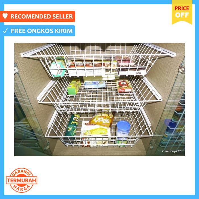 RAK PIRING & TEMPAT GELAS - REL RAK SAYUR MODELLINE (HANYA REL AJA TANPA RAK PIRING DAN RAK SAYUR)