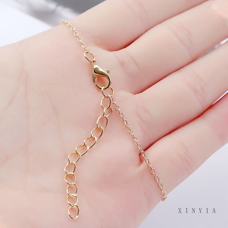 FerenHongXia Gelang Hati Cinta Korea Liontin Gelang Emas Perhiasan