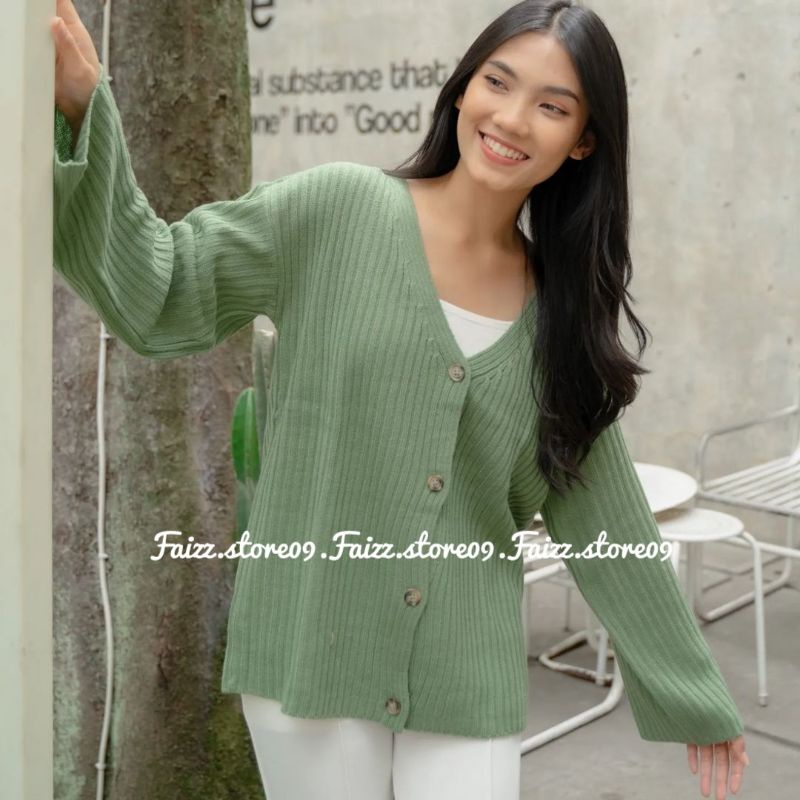 CARDI RAJUT JALUR WANITA/CARDIGAN RAJUT OVERSIZE PREMIUM STORE09 MURAH