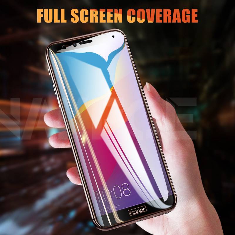 9D Protective Glass For Huawei Honor 7A 7C 7X 7S Full Cover Tempered Glass Honor 8X 8A 8C 8S 9X 9A 9C 9S Play Screen Protector