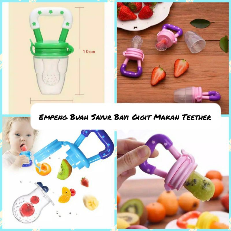{SAP•HOME} Empeng Buah kerincingan mainan / Pacifier Fruit Sayur Bayi Gigit Makan Teether-4