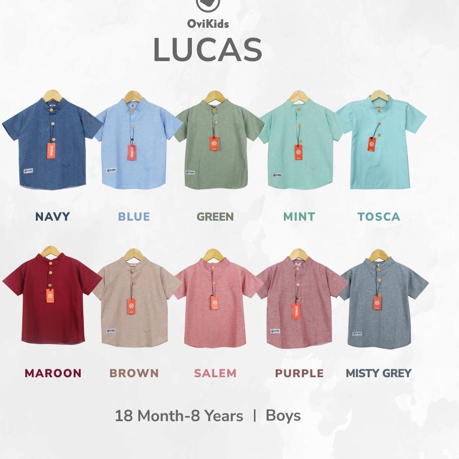 ☄️Silver Promo OVIKIDS-LIFE'S TOO SHIRT-LUCAS | Baju Kemeja Atasan Anak Laki-Laki Pria (1-8 Tahun) |