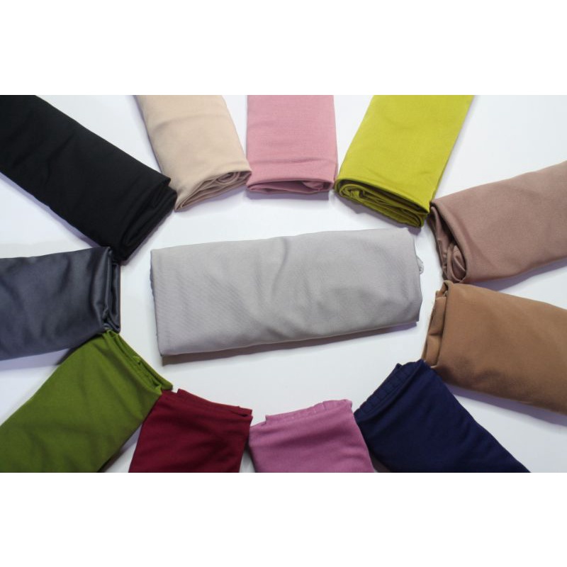 Hijab Alea Instan Hijab Bergo Sport Olahraga Size L Jersey Premium-Alea Silver