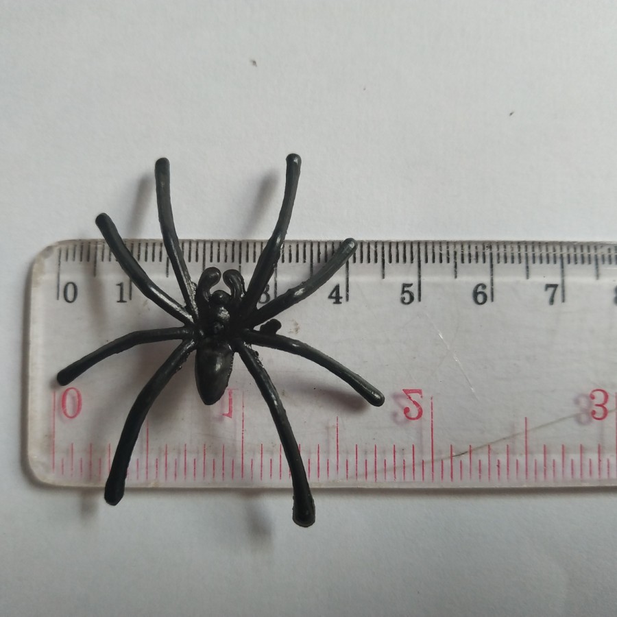 Halloween 3 pcs Spider properti pesta laba laba kecil mini 5x4cm