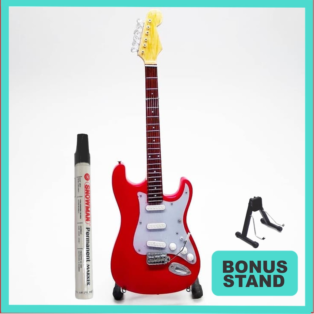 miniatur gitar fender statocaster miniatur gitar fender miniatur gitar listrik miniatur gitar