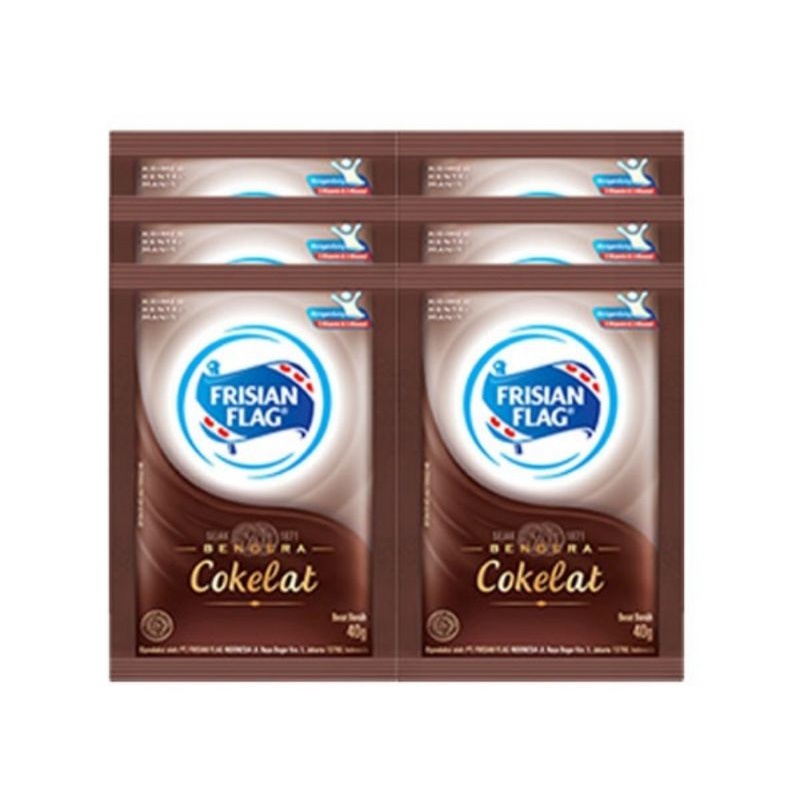 

Susu Bendera Frisian Flag Cokelat 40gr isi 6 Sachet