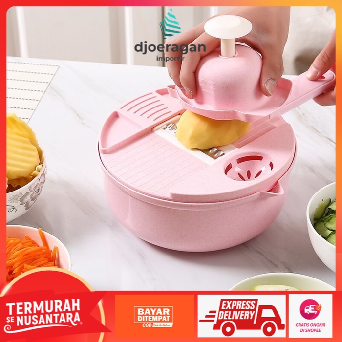 [DJOERAGANIMPORTIR] [PEMOTONG SAYURAN] Alat Pemotong Sayuran Multifungsi Parutan multifungsi
