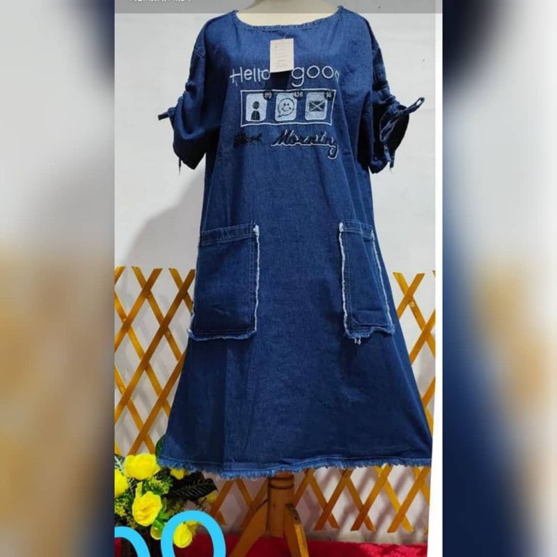 (NABILASHOPKUDUS) DRESS JEANS JUMBO/DASTER JEANS JUMBO