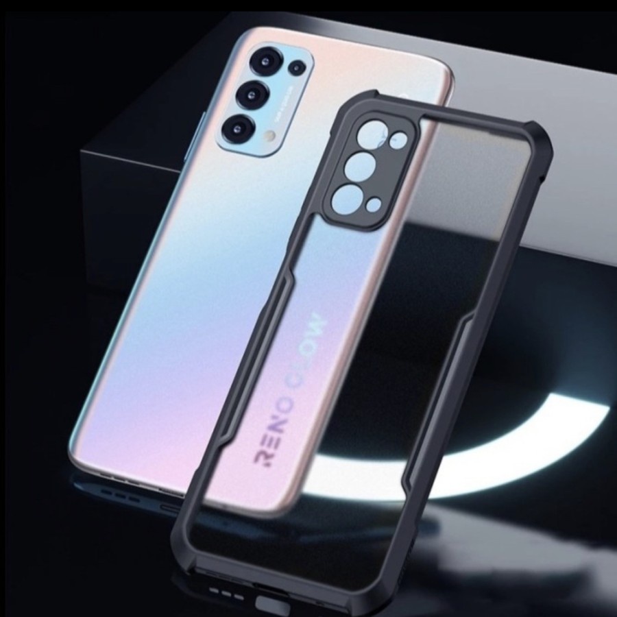 Case Ipaky Bumper XUNDD Oppo Reno 8T 2023 Reno 7 4G / Reno 7 5G / Reno 8 4G / Reno 8Z 5G / Reno 6 4G / Reno 6 5G Reno 5F 5 4 4F 4 Pro 2F Camera Protection Case Armor Fusion Shockproof Premium Transparan Casing Mika