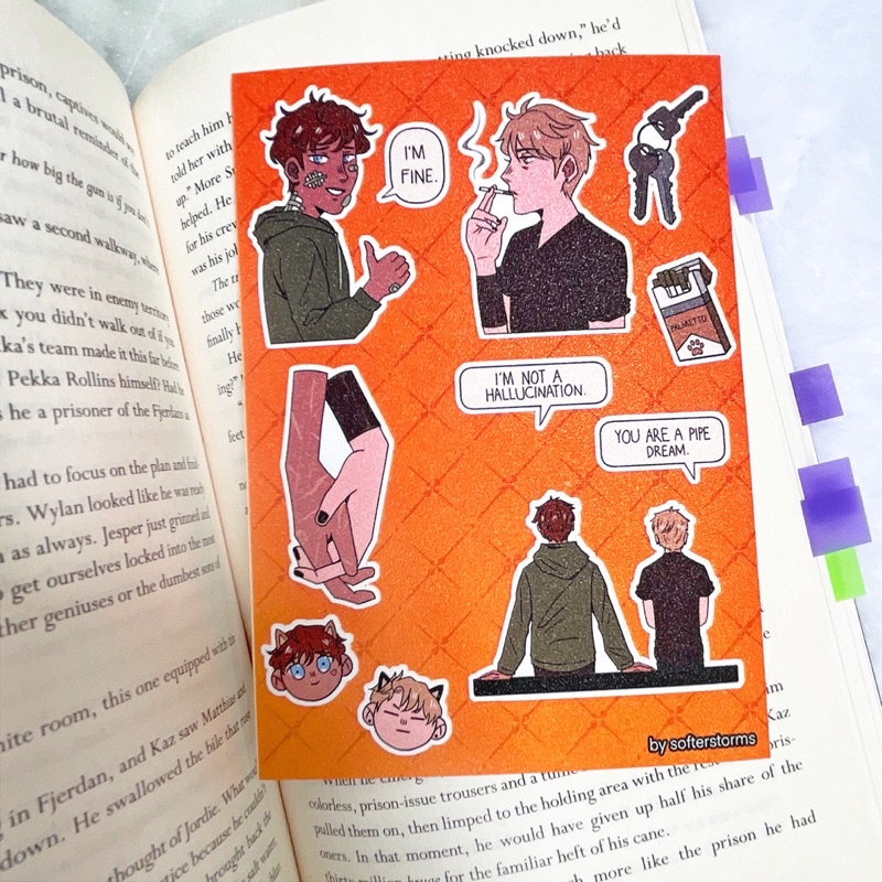 

ALL FOR THE GAME/THE FOXHOLE COURT Glitter Sticker Sheet