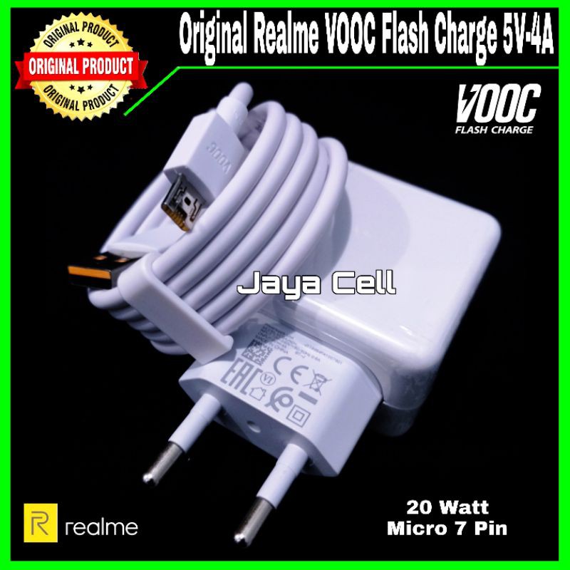 Charger Realme 3 Pro Realme 5 ORIGINAL 100% SUPER VOOC Micro USB