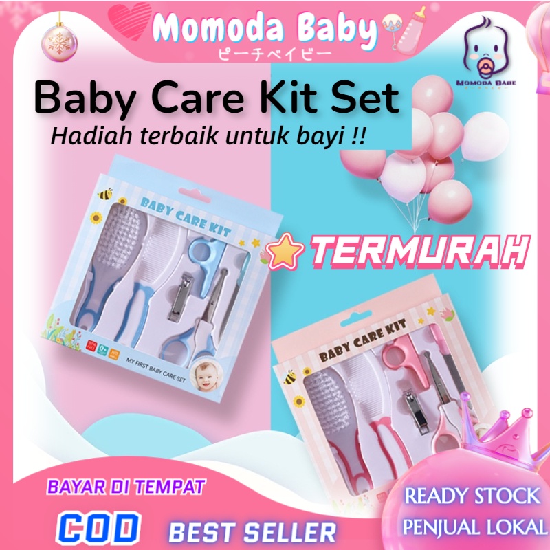 MOMO Baby Care Kit Set 6in1 / 10in1 Sisir Bayi Set Gunting Kuku Bayi Perlengkapan Bayi Baru Lahir Kado Lahiran New Born Gift