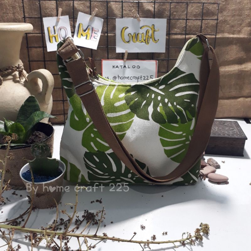 Tas kain kanvas hobo bag