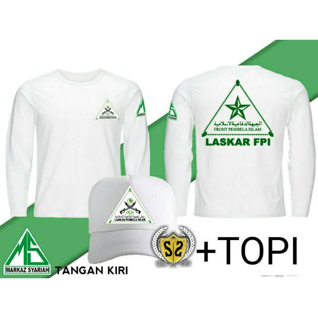 Kaos FPI+Topi _cotton combet30s