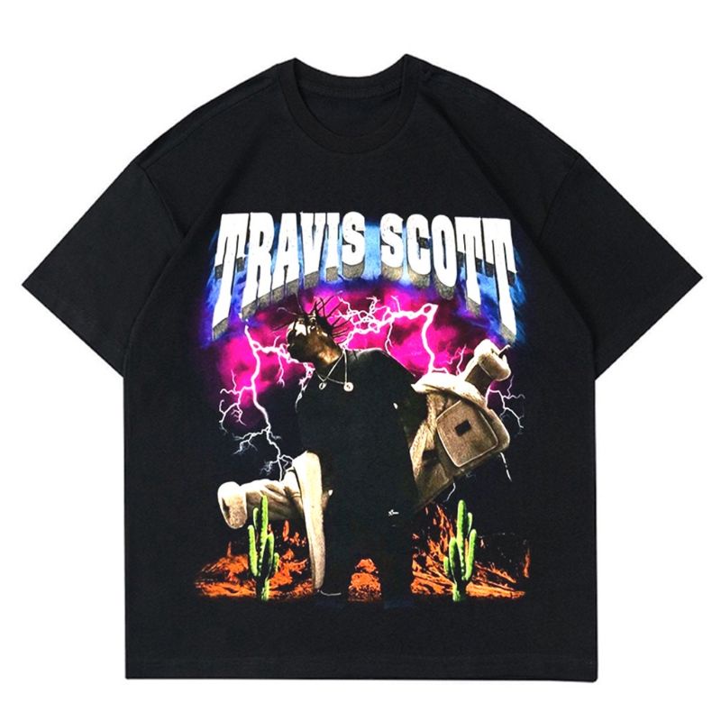 KAOS VINTAGE TRAVIS SCOTT | T-SHIRT RAPPER TRAVIS SCOTT | BAJU OVERSIZE TRAVIS SCOTT