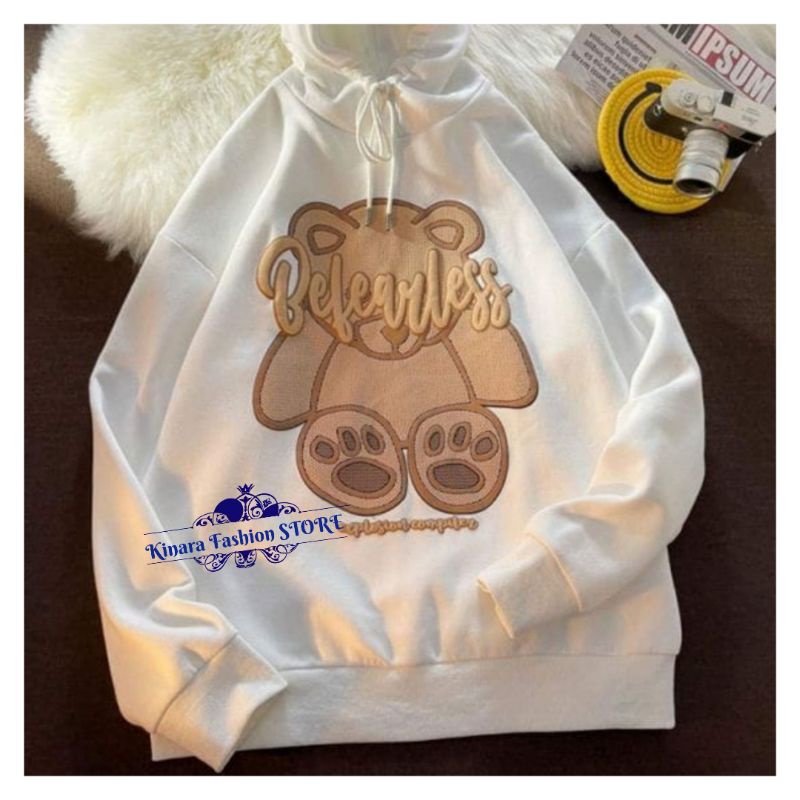 BEVEARLESS TEDDY Sweater Hoodie Oversize Pria Wanita | Hoodie Terbaru Fashion Terkini OOTD Casual Bahan Fleece Korean Style