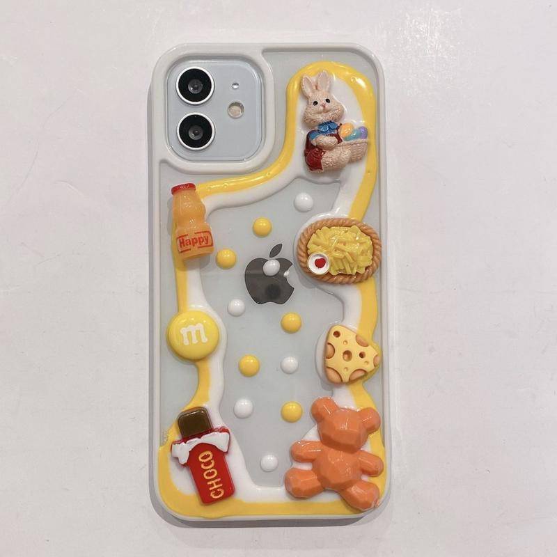 Soft Case Hp Gambar hamburger / Kentang Goreng Untuk iPhone 13 / 12 / 11promax / X / XS MAX / XR / SE / 2022 2020 / 7 / 8plus