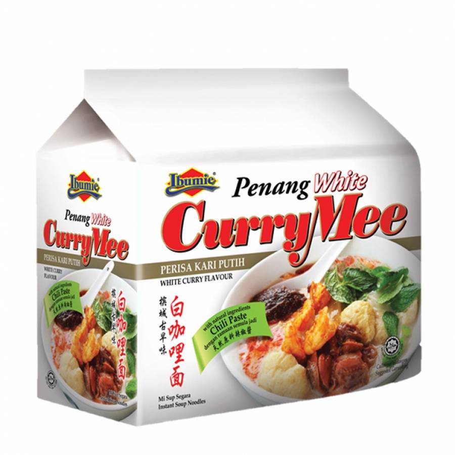 

IBUMIE PENANG WHITE CURRY MEE 420GRAM IMPORT MALAYSIA MIE INSTAN KARI isi 4 per pack