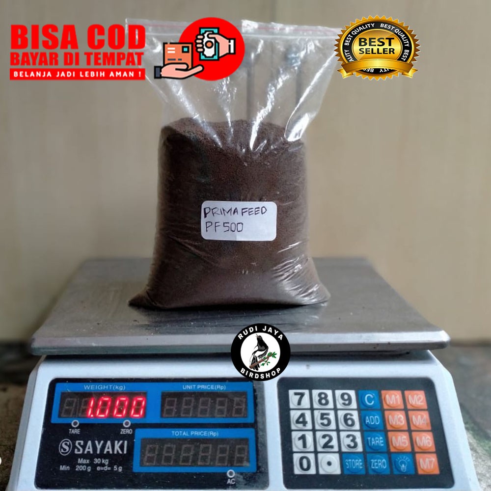 PF500 1 KG PELET PAKAN MAKANAN ANAKAN BENIH BURAYAK IKAN LELE NILA GURAME HIAS CUPANG GUPY
