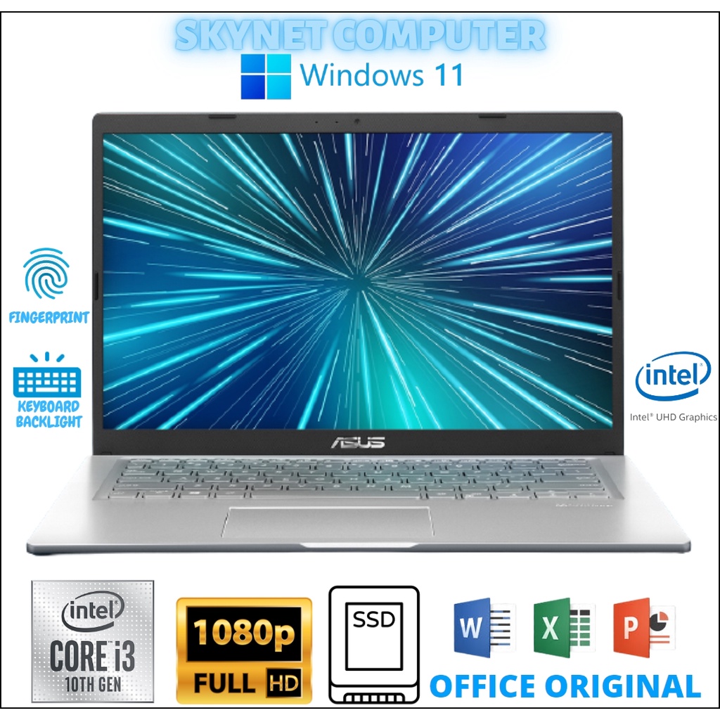 ASUS VIVOBOOK A416JAO INTEL CORE i3 1005G1 RAM8GB SSD512GB 14FHD WINDOWS 11 + OHS 2021