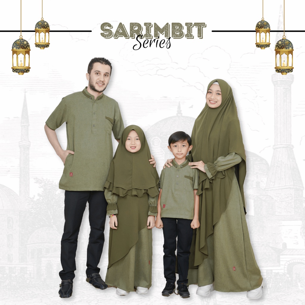 Sarimbit Keluarga Couple Baju Muslim Pria Wanita Anak Lebaran Ramadhan Keluarga Sarimbit Terbaru Busana Muslim