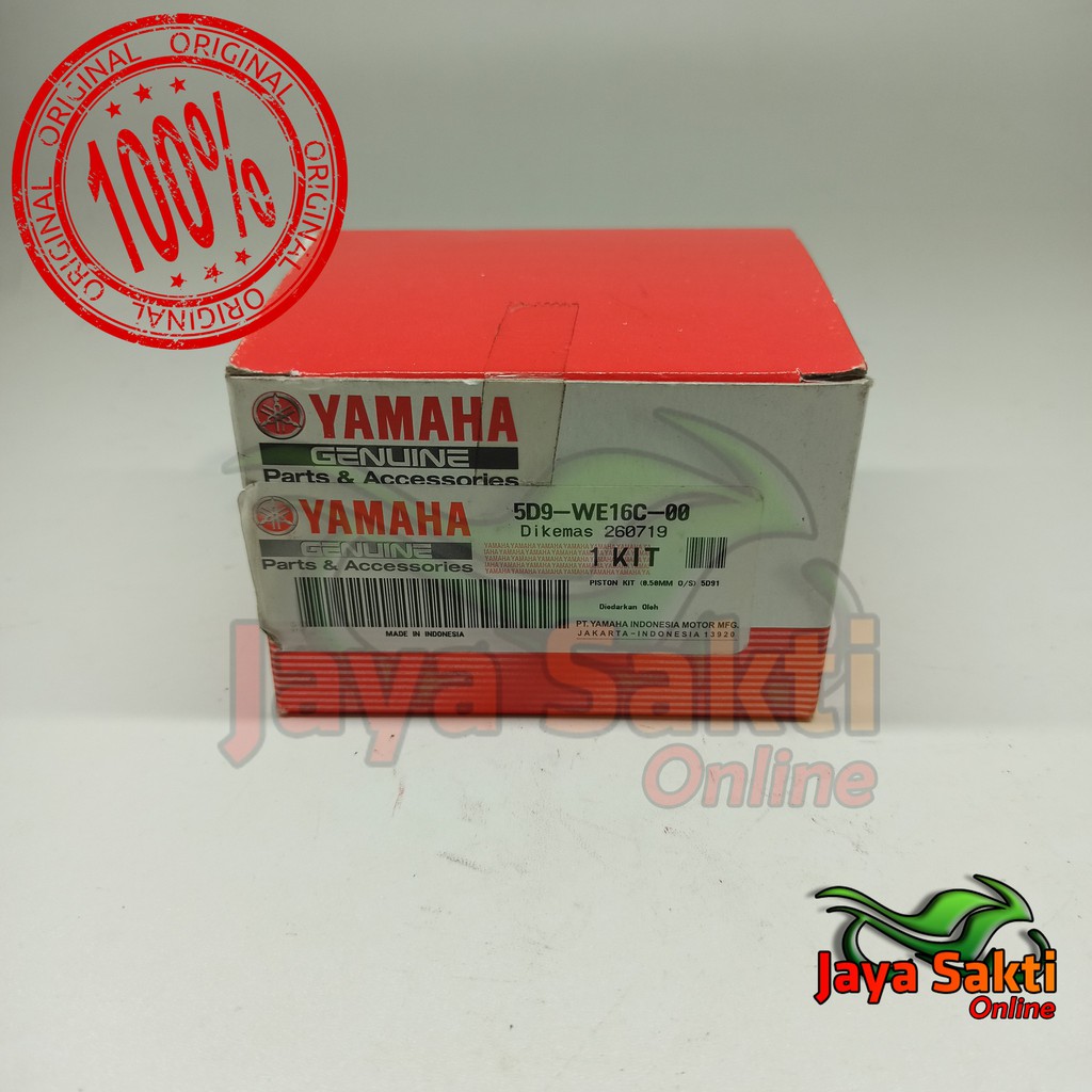 PISTON DAN RING PISTON UKURAN 50 VEGA ZR JUPITER Z 2010 ASLI YAMAHA